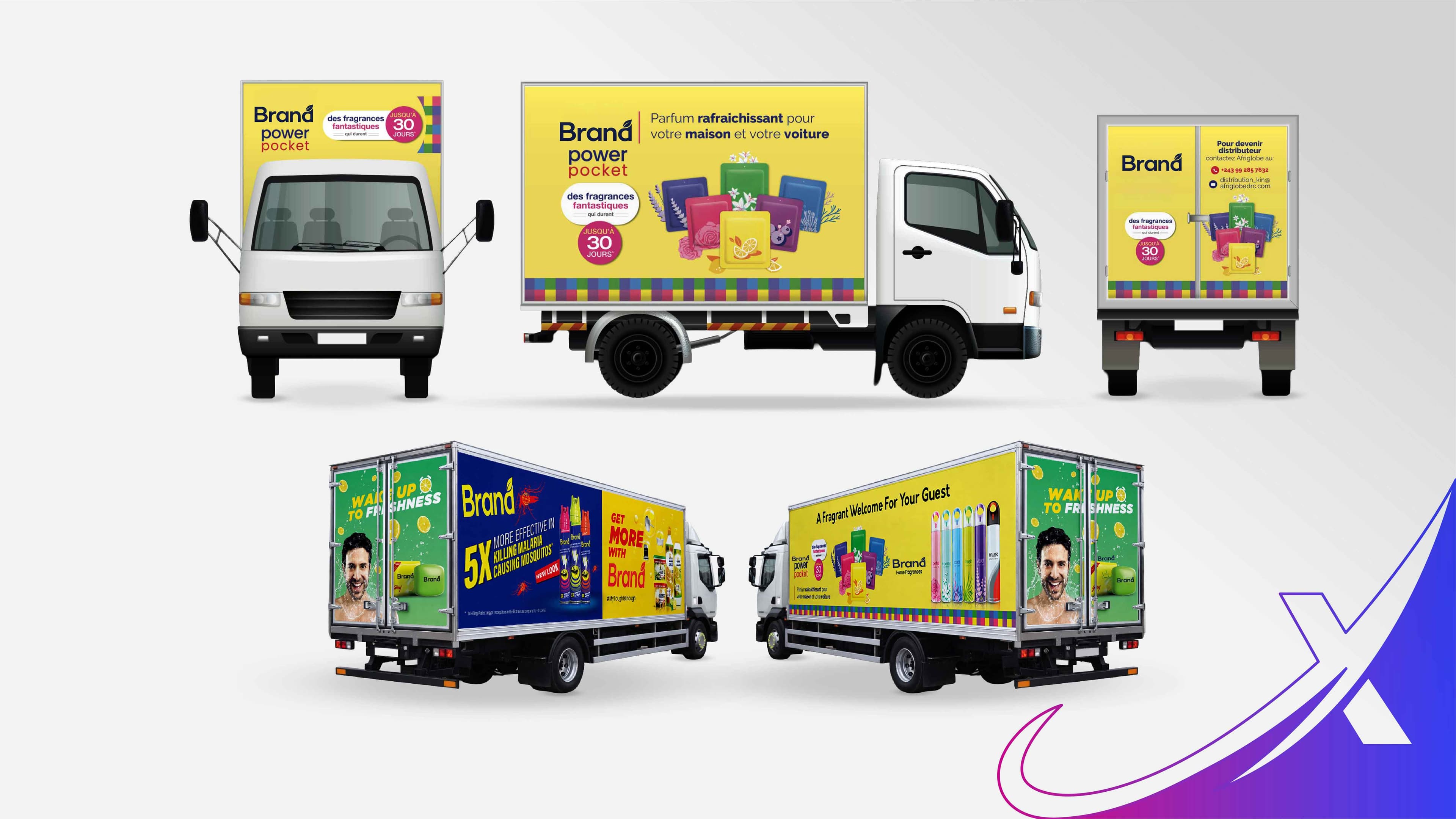 Delivery truck livery branding design