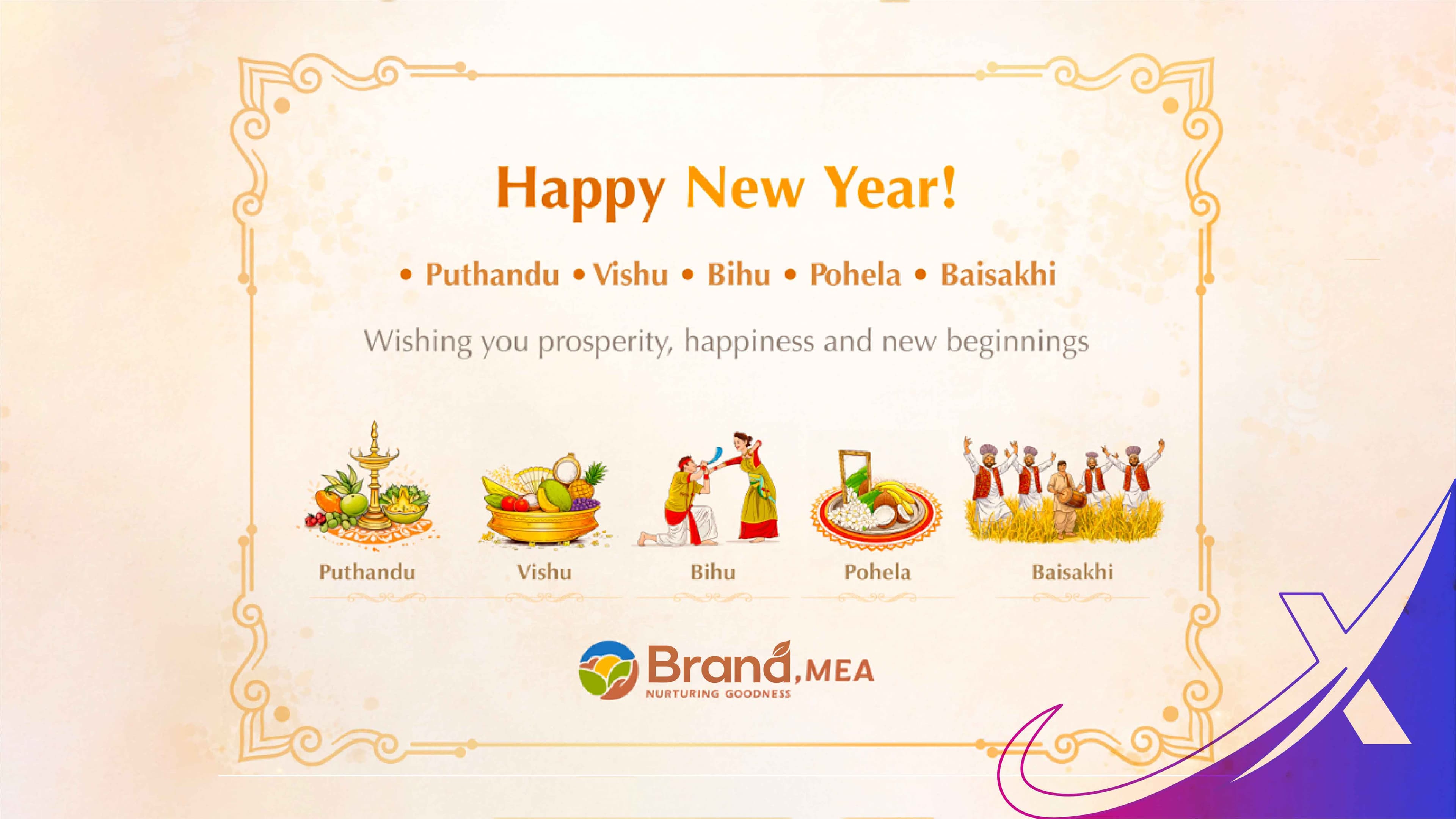 Happy New Year social media post design