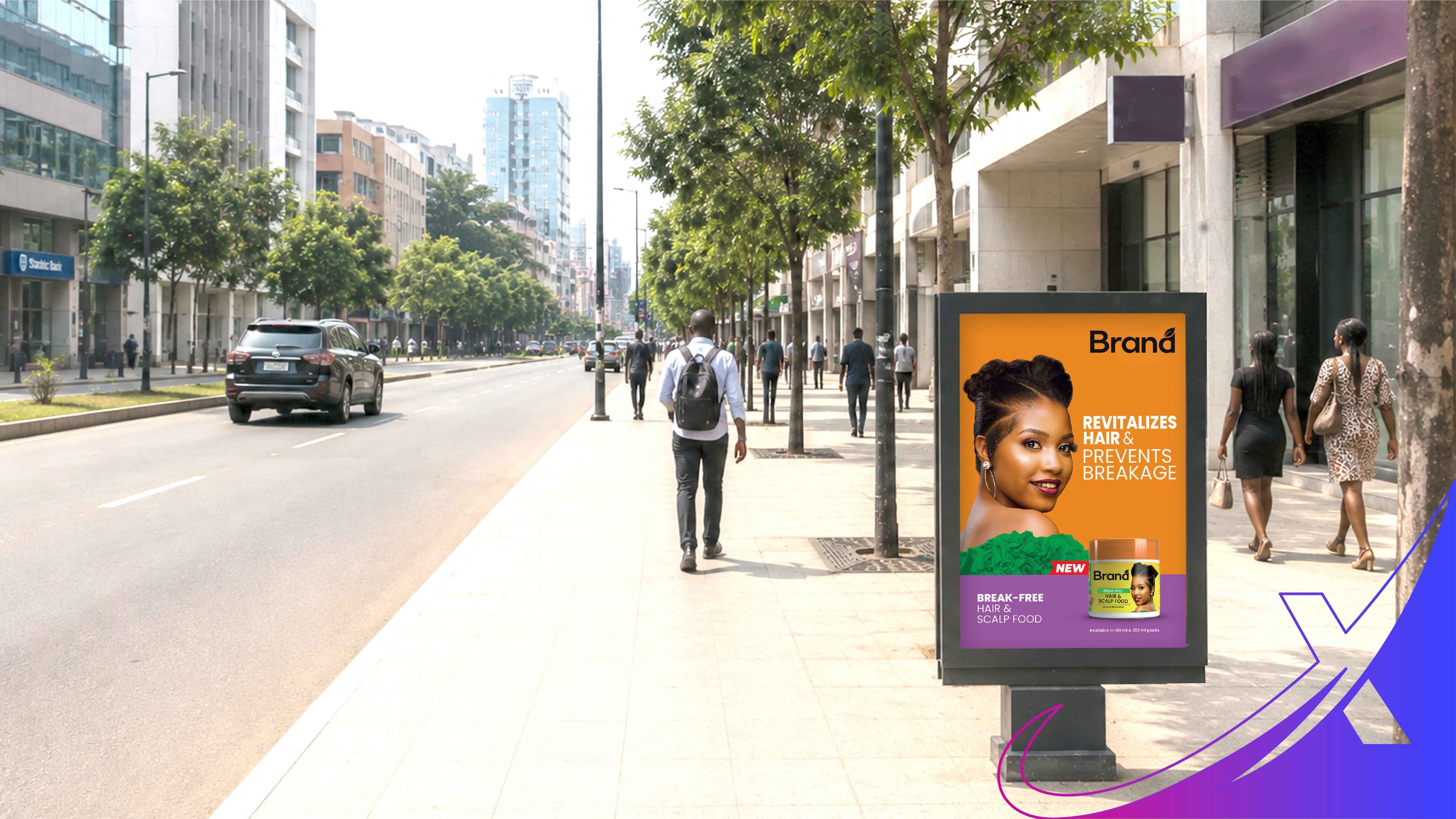 Street billboard advertising design