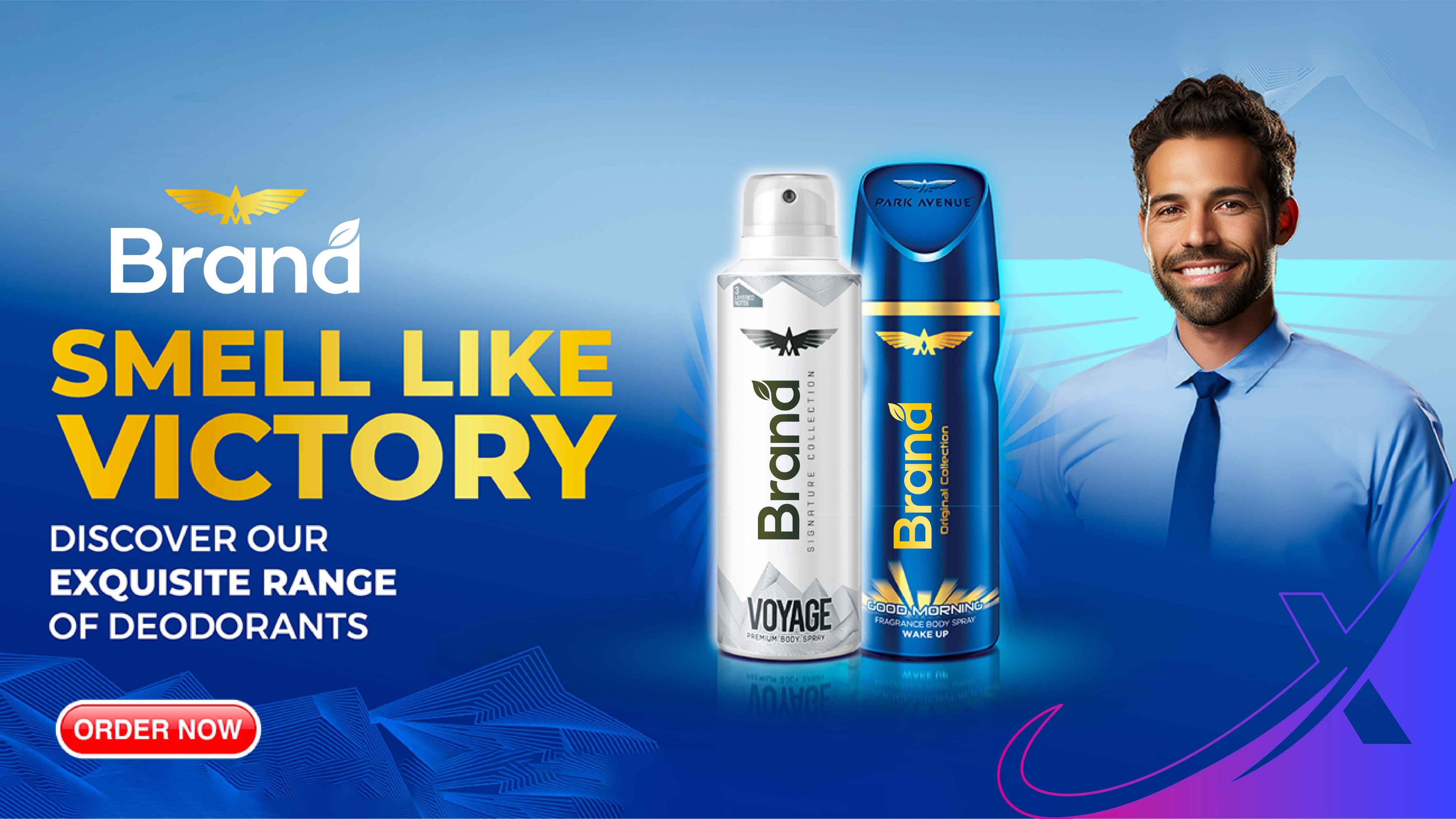 Deodorant ad banner design